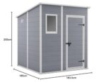 Keter Manor Pent Garden Storage Shed 6 x 6 feet - Grey, 200.6 cm*183.5 cm*183.0 cm - Image 2