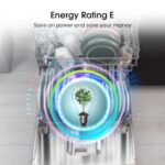 Hisense HS622E90BUK Freestanding Standard Dishwasher 85cm High - E Rated, Black, 24 x 23 x 33 inches (L x W x H) [Energy Class E] - Image 6