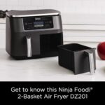 Ninja DZ201 Foodi 6-in-1 2-Basket Air Fryer with DualZone Technology, 8-Quart Capacity, and a Dark Grey Stainless Finish - Image 4