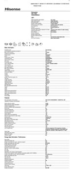 Hisense HS622E90BUK Freestanding Standard Dishwasher 85cm High - E Rated, Black, 24 x 23 x 33 inches (L x W x H) [Energy Class E] - Image 2