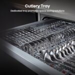 Hisense HS523E15WUK Slimline 10 Places Free Standing Dishwasher White with 30 Minutes Quick Wash [Energy Class E] - Image 3