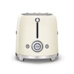 Smeg 50’s Style Retro Range Breakfast Set, 0.8L 1400W Mini Kettle and Multi-Functional Control 2-Slice 950W Toaster, Cream - Image 4