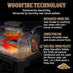 Ninja Woodfire Pro XL Electric BBQ Grill & Smoker with Digital Probe, Large 4-in-1 Outdoor Grill & Air Fryer with Smart Cook System - Image 3
