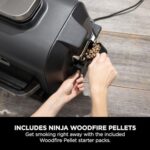 Ninja Woodfire Pro XL Electric BBQ Grill & Smoker with Digital Probe, Large 4-in-1 Outdoor Grill & Air Fryer with Smart Cook System - Image 2