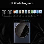 CHiQ CW106581AXU Washing Machine, 10kg, 1400rpm, BLDC Inverter Motor, 12 Washing Cycles, Steam Care, LED Touchscreen, Grey - Image 11