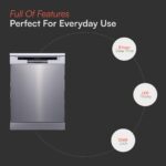 Cookology CFSD613SS 60cm Wide Freestanding Full Size Undercounter Dishwasher, 6 Programme Settings with Eco Mode - Image 5