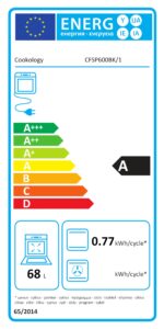 Cookology CFSP600BK/1 Freestanding Electric Single Cooker in Black - Solid Plate Top - 68 Litre Capacity - 60cm Wide - 4 Cooking Zone Hob - Image 2
