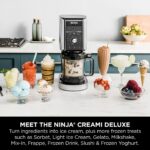 Ninja CREAMi Deluxe Ice Cream Maker & Frozen Dessert Maker with 3 Tubs, 10 Functions, Makes Ice Cream, Gelato, Sorbet, Frozen Yoghurt - Image 7