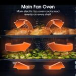 Hisense HDE3211BBUK 60cm Electric Cooker with Ceramic Hob-Black , A Rated Double Oven - Image 7