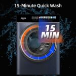 CHiQ CW106581AXU Washing Machine, 10kg, 1400rpm, BLDC Inverter Motor, 12 Washing Cycles, Steam Care, LED Touchscreen, Grey - Image 10