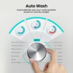 Hisense 3S WiFi Series WF3S8043BB3 8 KG Front Load Washing Machine Durable Inverter, Steam Wash, Quick Wash, 19 Programmes 1400 RPM White Energy Rating A - Image 12