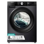 Hisense 3S WiFi Series WF3S8043BB3 8 KG Front Load Washing Machine Durable Inverter, Steam Wash, Quick Wash, 19 Programmes 1400 RPM White Energy Rating A