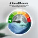 Hisense 3S WiFi Series WF3S8043BB3 8 KG Front Load Washing Machine Durable Inverter, Steam Wash, Quick Wash, 19 Programmes 1400 RPM White Energy Rating A - Image 16