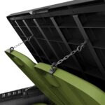 Keter Store-It-Out Darwin 1150L Outdoor Storage Box – Ashwood Brown | Lockable Garden Shed for 2 x 240L Wheelie Bins, Tools - Image 5