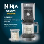 Ninja CREAMi Deluxe Ice Cream Maker & Frozen Dessert Maker with 3 Tubs, 10 Functions, Makes Ice Cream, Gelato, Sorbet, Frozen Yoghurt - Image 2