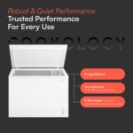 Cookology CCFZ300WH Freestanding Chest Freezer 293L Capacity for Garages, Outbuilding and Sheds, Featuring Basket - Image 2