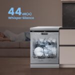 COMFEE' Freestanding Dishwasher FD1435E-X with 14 place settings, Full Size, Whisper Quiet 44dB, Wide LED Display, Delay Start - Image 6