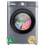CHiQ CFL90-14586IM3XAU, Front Load Washing Machine 9kg, Space Pro, Counter Depth, Large Drum, Quiet Inverter Motor, 1400rmp, AI Smart Program