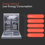 Cookology CFSD613SS 60cm Wide Freestanding Full Size Undercounter Dishwasher, 6 Programme Settings with Eco Mode - Image 2