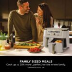 Ninja MAX Dual Zone Digital Air Fryer, 2 Drawers, 9.5L, 6-in-1, Uses No Oil, Air Fry, Max Crisp, Roast, Bake, Reheat, Dehydrate, Non-Stick - Image 5