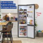 Russell Hobbs Fridge Freezer Freestanding Frost Free with Reversible Door, Adjustable Thermostat & Feet, 70/30 279L, 180cm High - Image 6