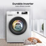 Hisense 1Q Series WF1Q1041BW Freestanding 10 KG Front Load Washing Durable Inverter Machine, Steam Wash, Quick Wash, 15 Washing Programs 1400 RPM White - Image 8