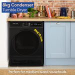 Russell Hobbs Freestanding Condenser Dryer Electric Tumble Dryer 15 Programmes 8kg Capacity 3 Heat Settings LED Display DelayStart - Image 13