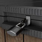 Keter Store-It-Out Darwin 1150L Outdoor Storage Box – Ashwood Brown | Lockable Garden Shed for 2 x 240L Wheelie Bins, Tools - Image 4