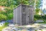 Keter Manor Pent Garden Storage Shed 6 x 6 feet - Grey, 200.6 cm*183.5 cm*183.0 cm - Image 7
