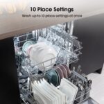 Hisense HS523E15WUK Slimline 10 Places Free Standing Dishwasher White with 30 Minutes Quick Wash [Energy Class E] - Image 11