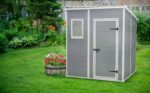 Keter Manor Pent Garden Storage Shed 6 x 6 feet - Grey, 200.6 cm*183.5 cm*183.0 cm - Image 6