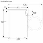Bosch WUU28T70, Stiftung Warentest Testsieger*, Serie 6, Waschmaschine 8 kg, Unterbaufähig, SpeedPerfect - schneller waschen - Image 5