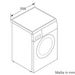 Bosch WUU28T70, Stiftung Warentest Testsieger*, Serie 6, Waschmaschine 8 kg, Unterbaufähig, SpeedPerfect - schneller waschen - Image 6