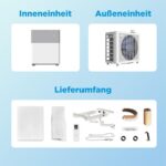 Midea Portasplit Mobile Wärmepumpe, Klimaanlage, Kühlen A++/Heizen A+, 12000 BTU 3, 5kW, für Räume bis zu 42 m² - Image 2