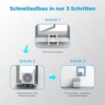 Midea Portasplit Mobile Wärmepumpe, Klimaanlage, Kühlen A++/Heizen A+, 12000 BTU 3, 5kW, für Räume bis zu 42 m² - Image 3
