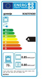 Gorenje Einbau-Herd-Set Inox Air Set mit Glaskeramik-Kochfeld, Heißluft, 73 Liter, 250° max. Ofentemperatur - Image 2
