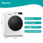 Hisense WFQA7014EVJM Waschmaschine mit Dampffunktion/ 7 kg /AquaStop/ 1400 U/min /15 Programme - Image 16
