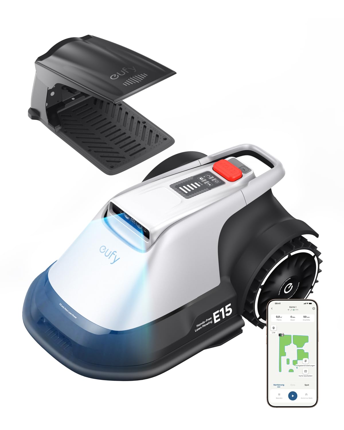 61N0PqmVnjL eufy E15 Mähroboter ohne Begrenzungskabel, Keine Signalausfälle, Kein RTK, TrueVision Technologie - Image 1
