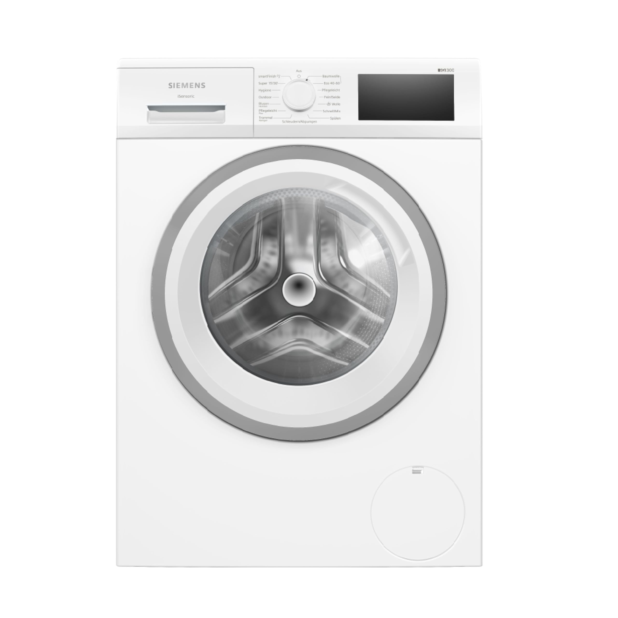 61SsgoJ8QDL Siemens WM14N12A Waschmaschine iQ300, Frontlader mit 9 kg Fassungsvermögen, 60 cm, 1400 UpM, speedPack L, smartFinish - Image 1