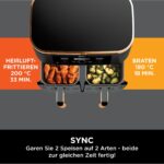 Ninja Foodi MAX Dual Zone Heißluftfritteuse [AF400EUCP] Amazon Exclusive, ‎2470 Watt , 9,5 L, 2 Heißluft-Frittierfächer, 6 Funktionen - Image 8