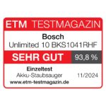 Bosch Akku-Staubsauger Unlimited 10 BKS1041RHF, kabellos, MicroClean Technology, TFT-Display, Staubkomprimierung - Image 16