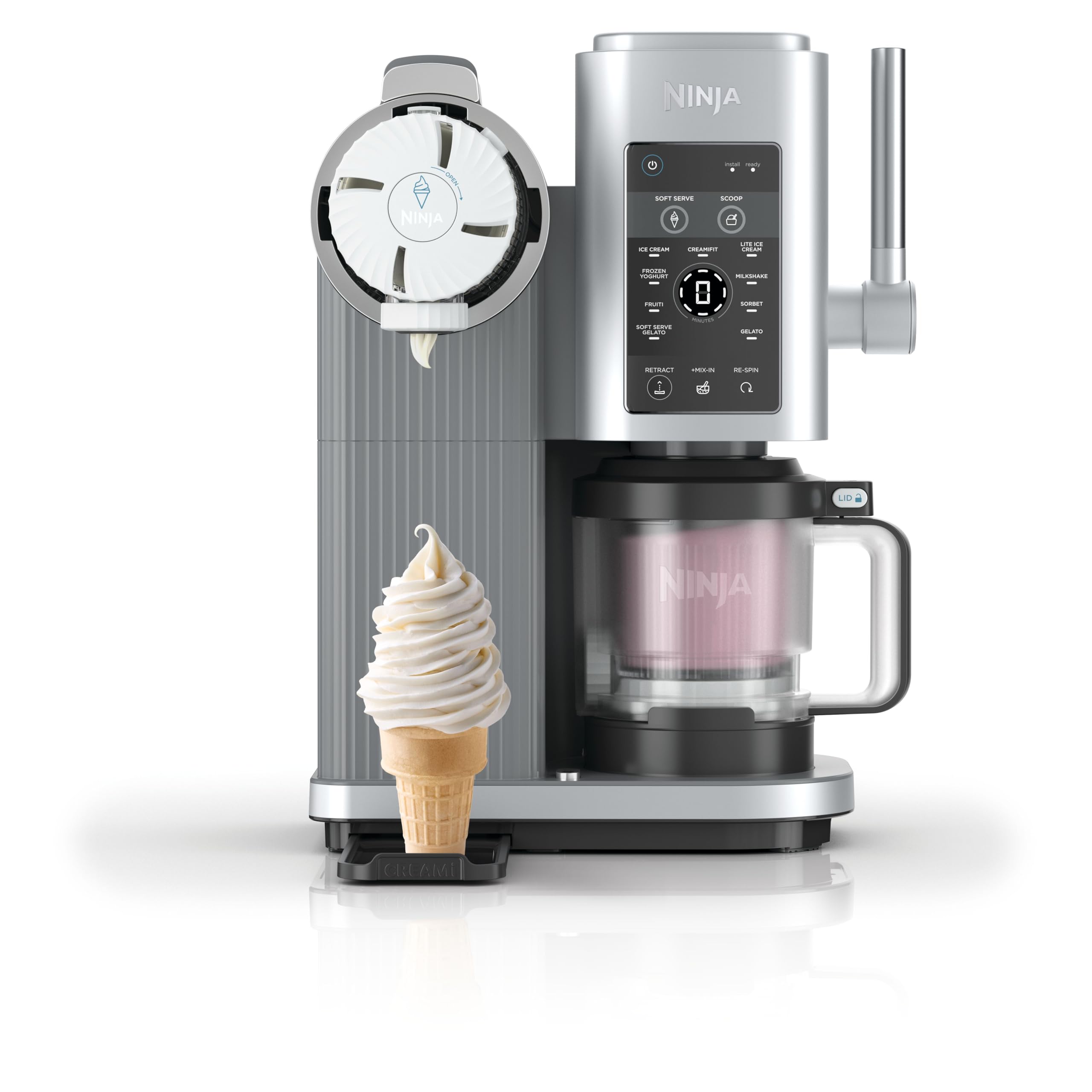 71EnsZmwdCL Ninja CREAMi Scoop & Swirl Eismaschine mit 2 Behältern, 13 Funktionen, für Eiscreme, Softeis, Gelato, Sorbet, Milchshakes und mehr - Image 1