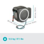 Gardena Wand-Schlauchbox RollUp L (weiß) 30 m exklusiv für Amazon: Schwenkbare Schlauchbox, integrierte Schlauchführung - Image 4