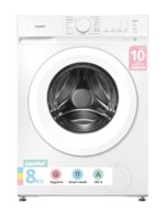 Comfee Waschmaschine 8kg, Washing machine mit Tierhaar-Programm & Dampffunktion,16 Programme,Energy Efficiency Class A-10%
