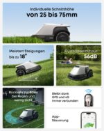 eufy E15 Mähroboter ohne Begrenzungskabel, Keine Signalausfälle, Kein RTK, TrueVision Technologie - Image 3