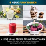 Ninja CREAMi Deluxe Eis-und Eisgetränkmaschine mit 2 Bechern, 10 Funktionen, macht Eiscreme, Gelato, Sorbet, Frozen Yoghurt - Image 9