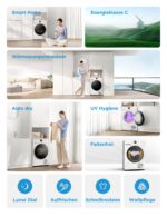 Midea MD20EH80WB-A3 Wärmepumpentrockner, 8 kg, Energieklasse C, UV Hygience, Knitterschutz, Sanfte Pflege, Auto Dry - Image 9