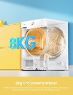 Comfee Wärmepumpentrockner, 8kg, Energieklasse D mit Wärmepumpentechnologie, UV-Licht für hygienische Reinheit - Image 5