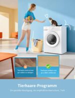 Comfee Waschmaschine 8kg, Washing machine mit Tierhaar-Programm & Dampffunktion,16 Programme,Energy Efficiency Class A-10% - Image 7